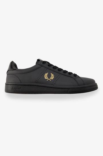 Fred Perry B721 Naisten Kengät Mustat | FI 1205UZGT